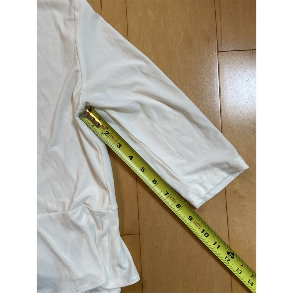 OFF WHITE CARDI Clara Sun Woo Womens Three Quarter Sleeve Comfy Cardigan Size S - Picture 6 of 10